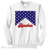 4th Of July Independence Day America Retro Pattern Sweatshirt thumb 0
