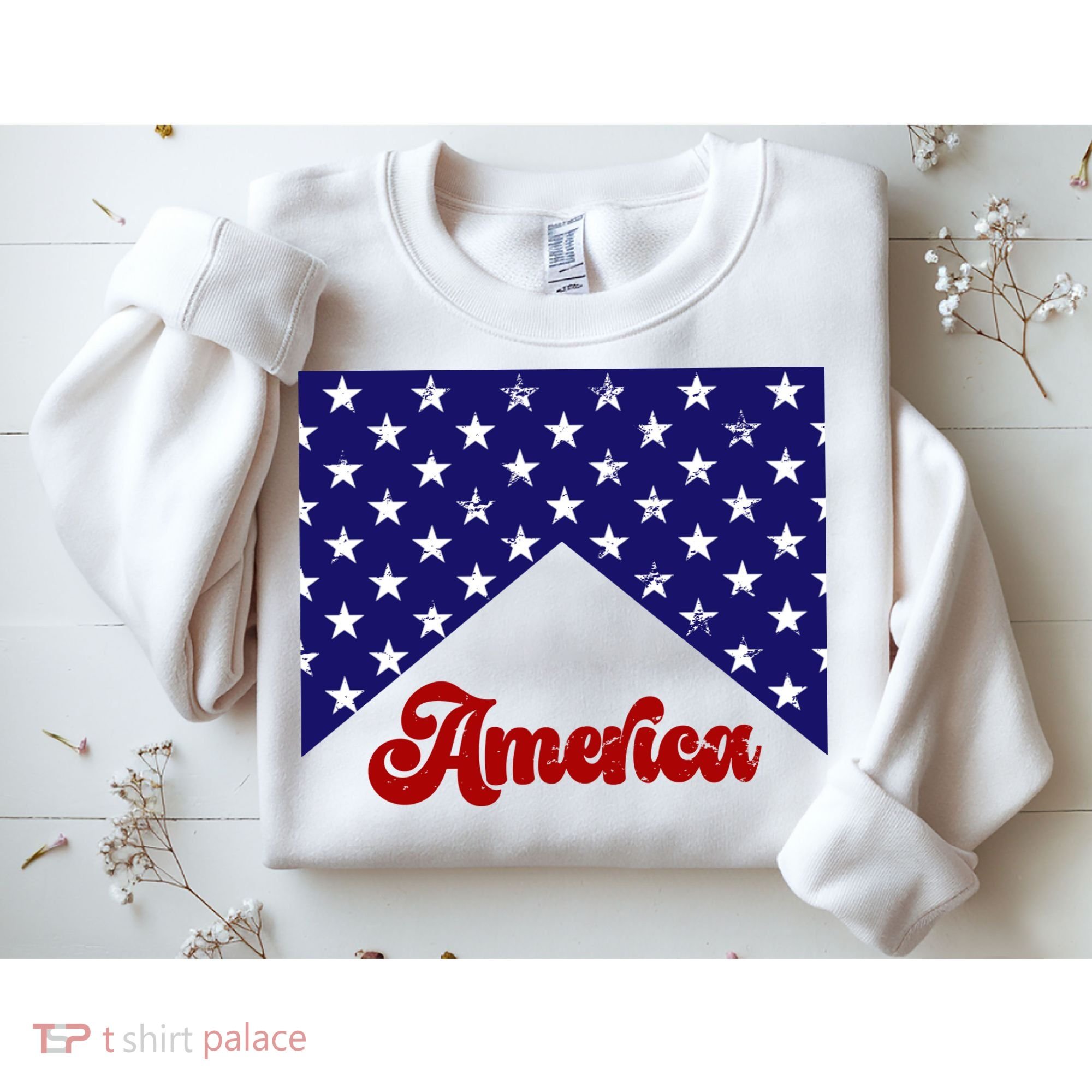 4th Of July Independence Day America Retro Pattern Sweatshirt