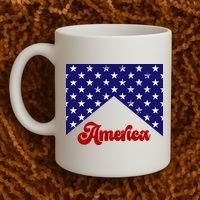 4th Of July Independence Day America Retro Pattern Coffee Mug thumb 2