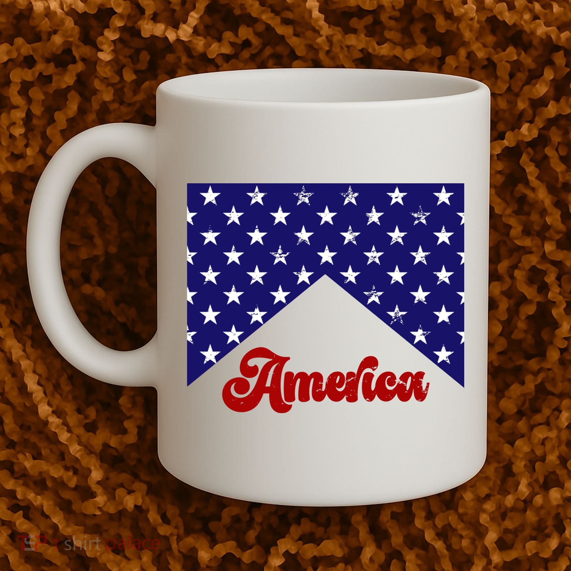 4th Of July Independence Day America Retro Pattern Coffee Mug