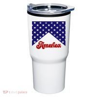 4th Of July Independence Day America Retro Pattern Tumbler thumb 0