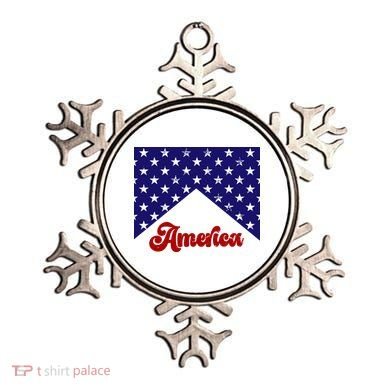 4th Of July Independence Day America Retro Pattern Ornament