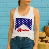 4th Of July Independence Day America Retro Pattern Women's Tank Top thumb 2