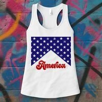 4th Of July Independence Day America Retro Pattern Women's Tank Top thumb 3