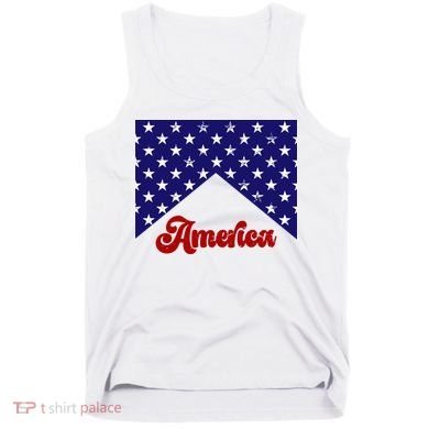 4th Of July Independence Day America Retro Pattern Tank Top