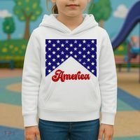 4th Of July Independence Day America Retro Pattern Kids Hoodie thumb 3