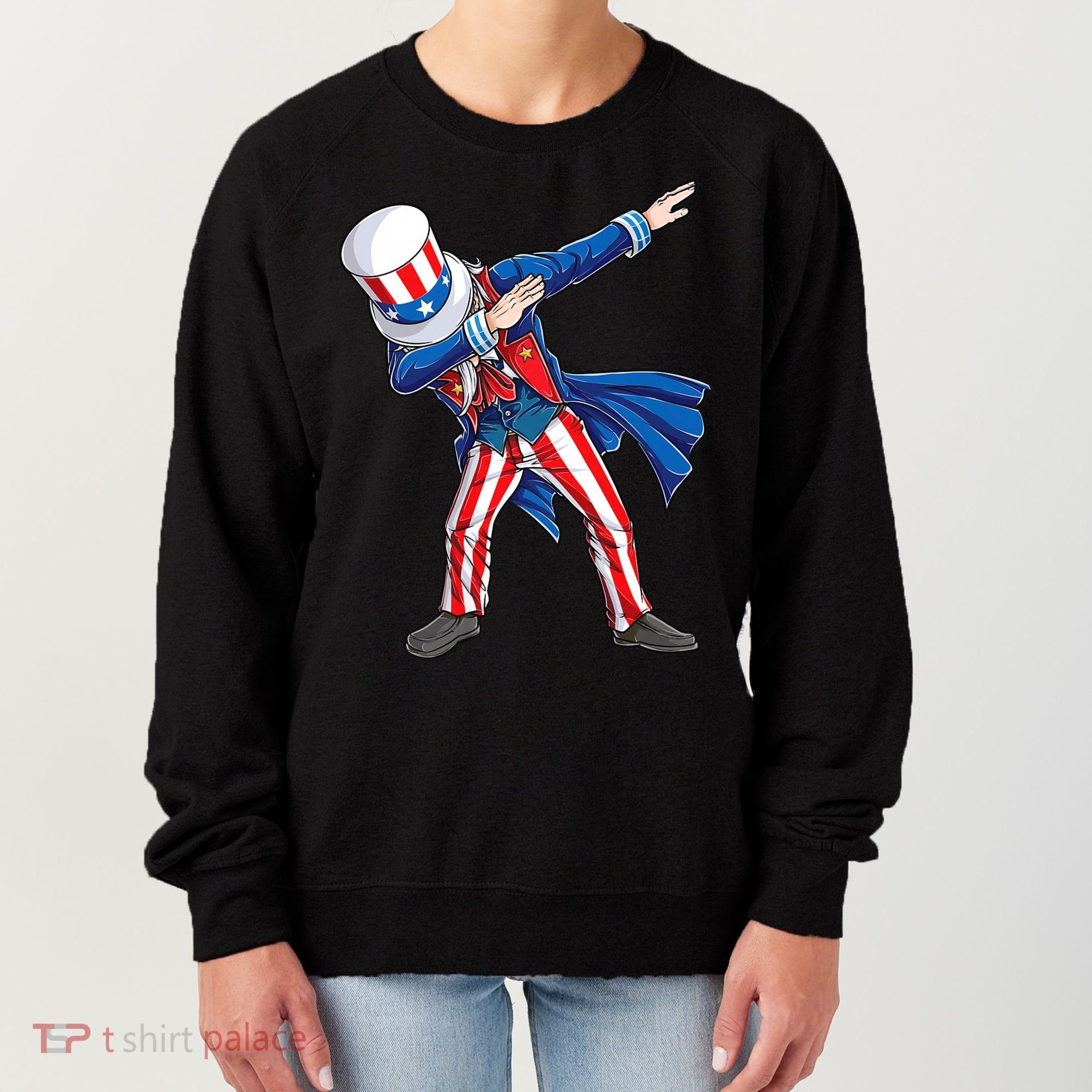 4th Of July For Dabbing Uncle Sam Women's Sweatshirt