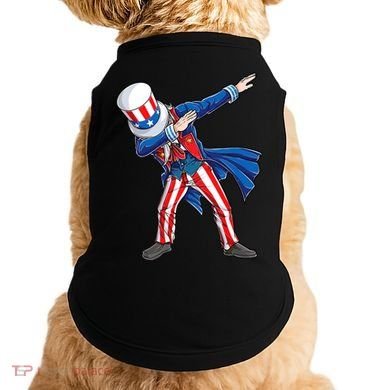 4th Of July For Dabbing Uncle Sam Doggie Tank
