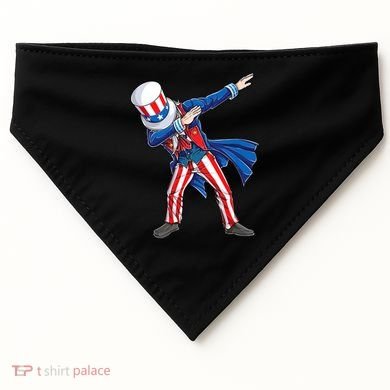 4th Of July For Dabbing Uncle Sam USA-Made Doggie Bandana