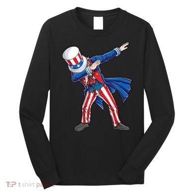4th Of July For Dabbing Uncle Sam Long Sleeve Shirt