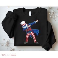4th Of July For Dabbing Uncle Sam Sweatshirt thumb 2