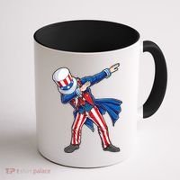 4th Of July For Dabbing Uncle Sam Coffee Mug thumb 1