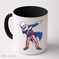 4th Of July For Dabbing Uncle Sam Coffee Mug thumb 0