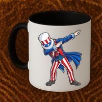 4th Of July For Dabbing Uncle Sam Coffee Mug thumb 2