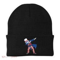 4th Of July For Dabbing Uncle Sam Beanie thumb 0