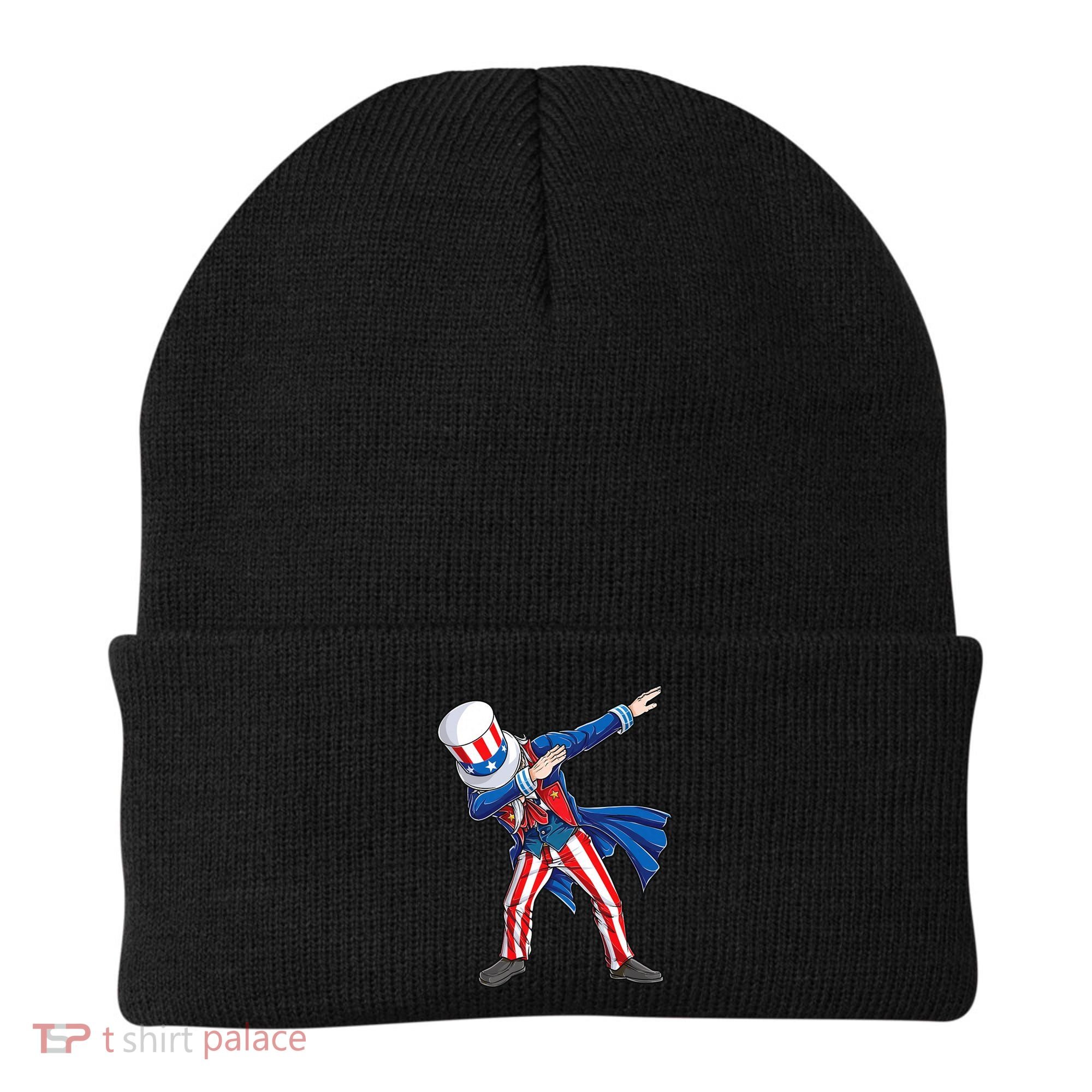 4th Of July For Dabbing Uncle Sam Beanie
