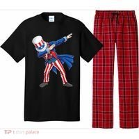 4th Of July For Dabbing Uncle Sam Pajama Set thumb 0