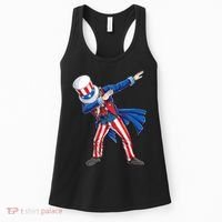 4th Of July For Dabbing Uncle Sam Women's Tank Top thumb 0