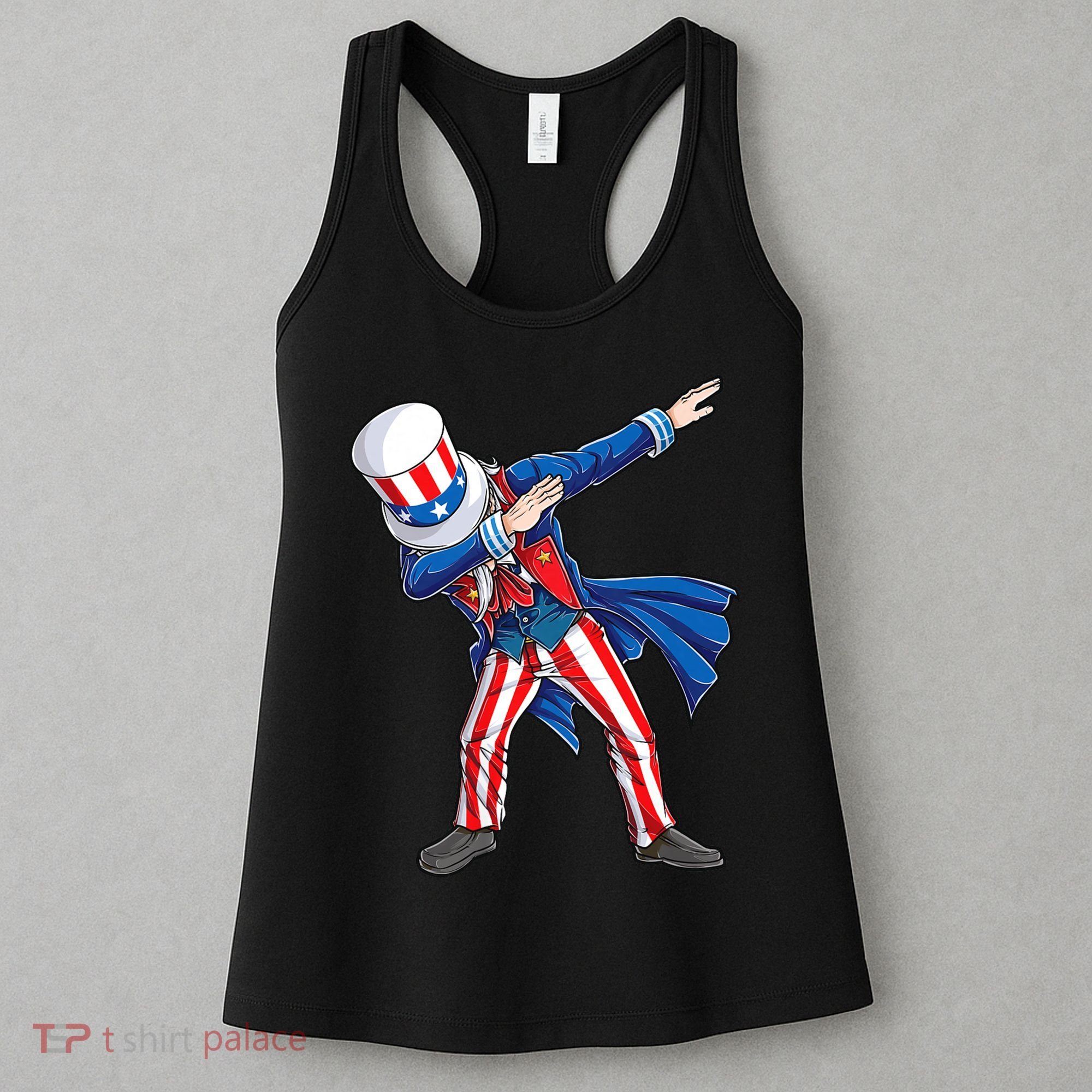 4th Of July For Dabbing Uncle Sam Women's Tank Top