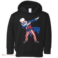 4th Of July For Dabbing Uncle Sam Toddler Hoodie thumb 0