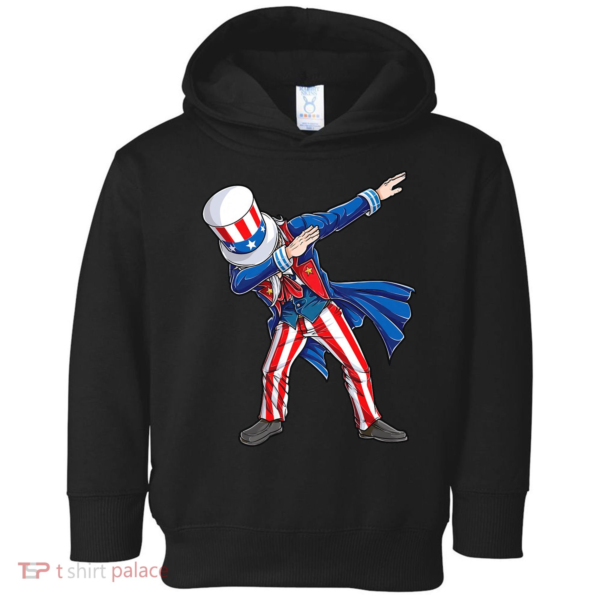 4th Of July For Dabbing Uncle Sam Toddler Hoodie