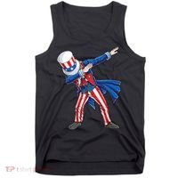 4th Of July For Dabbing Uncle Sam Tank Top thumb 0