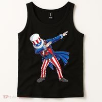 4th Of July For Dabbing Uncle Sam Tank Top thumb 2