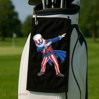 4th Of July For Dabbing Uncle Sam Golf Towel thumb 2