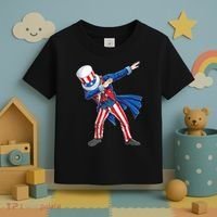 4th Of July For Dabbing Uncle Sam Toddler T-Shirt thumb 3