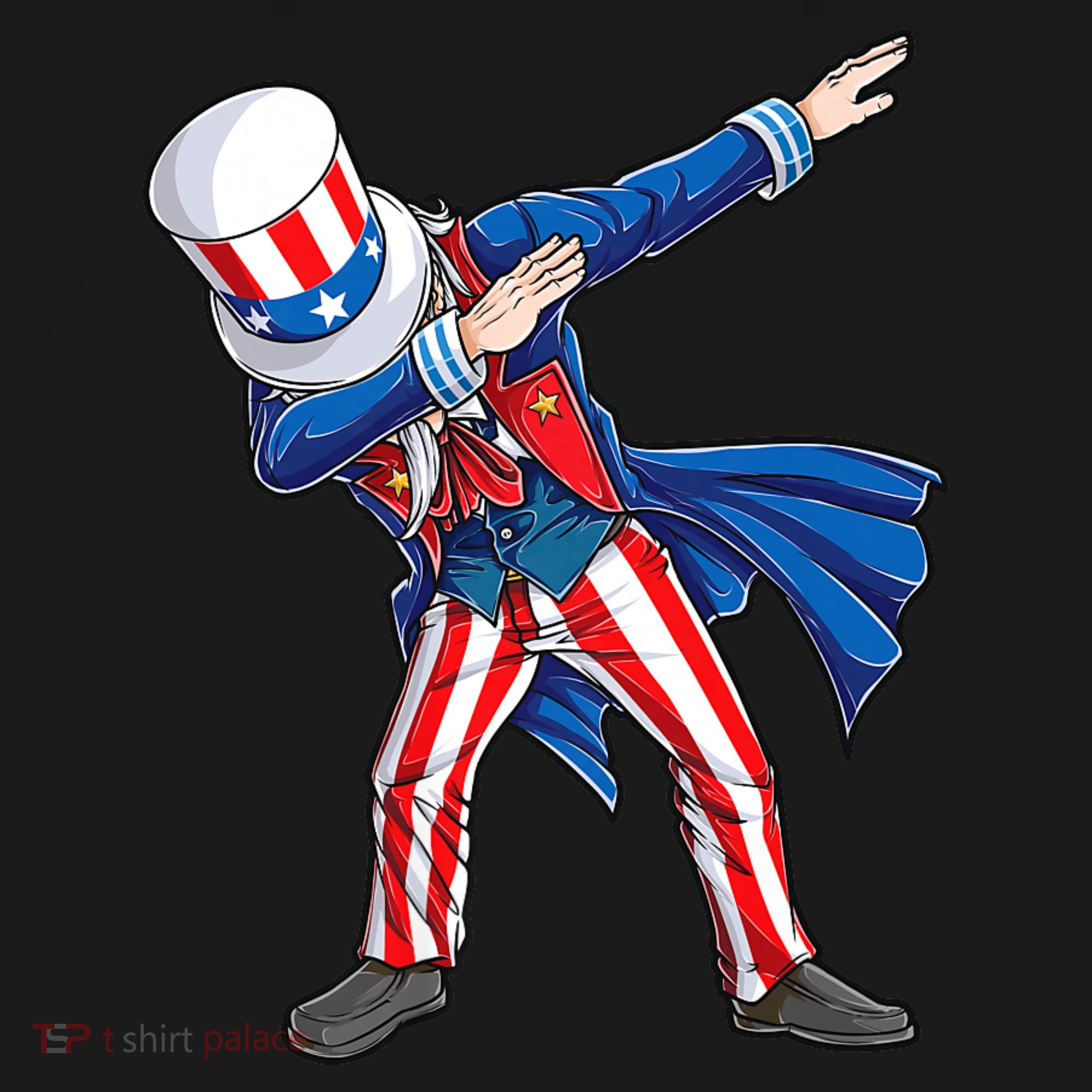 4th Of July For Dabbing Uncle Sam Toddler T-Shirt