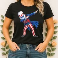 4th Of July For Dabbing Uncle Sam Women's T-Shirt thumb 2