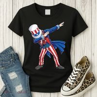 4th Of July For Dabbing Uncle Sam Women's T-Shirt thumb 3