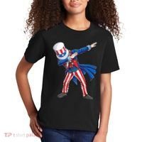 4th Of July For Dabbing Uncle Sam Kids T-Shirt thumb 2