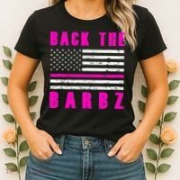 4Th Of July Back The Barbz Flag Love Barbs Women's T-Shirt thumb 2