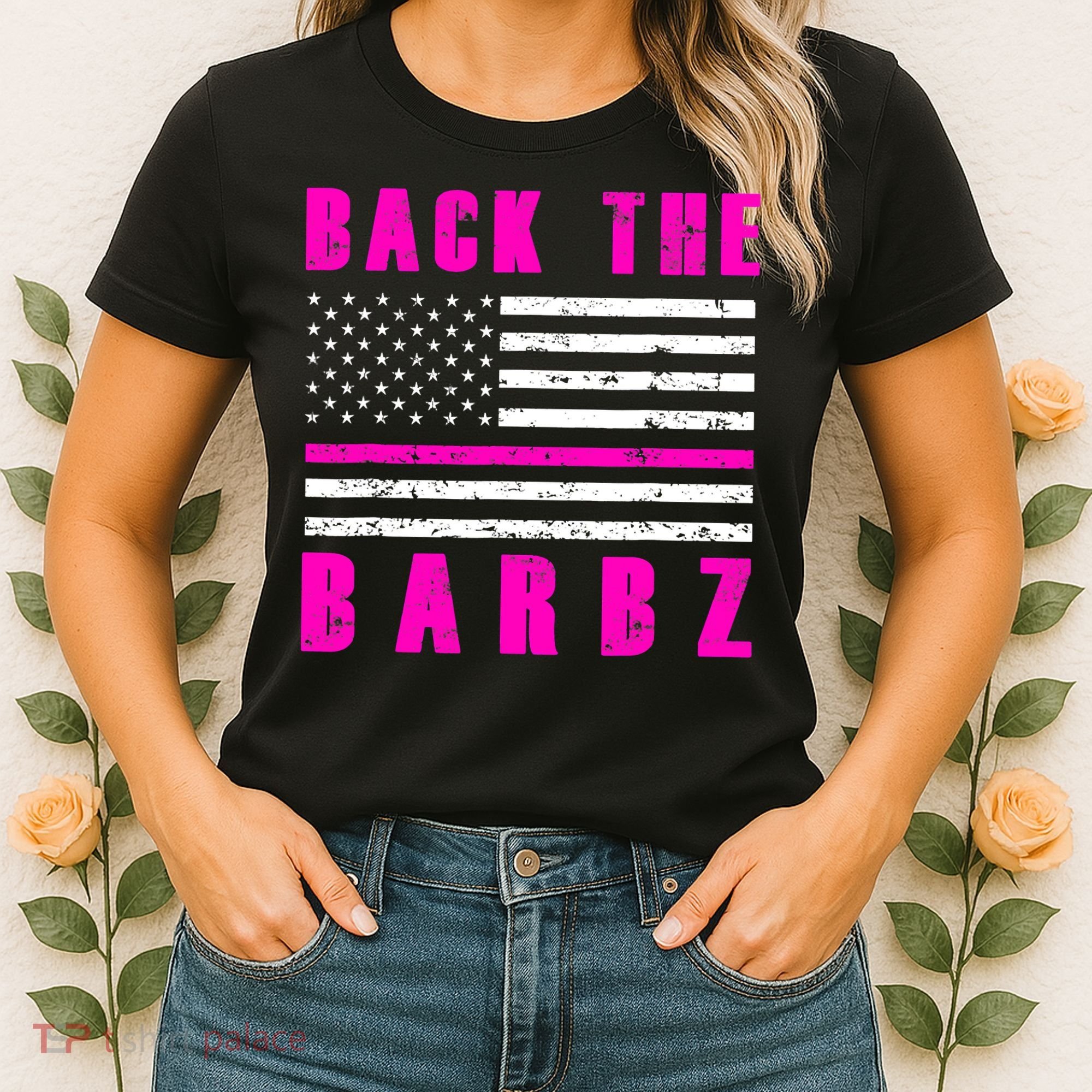 4Th Of July Back The Barbz Flag Love Barbs Women's T-Shirt