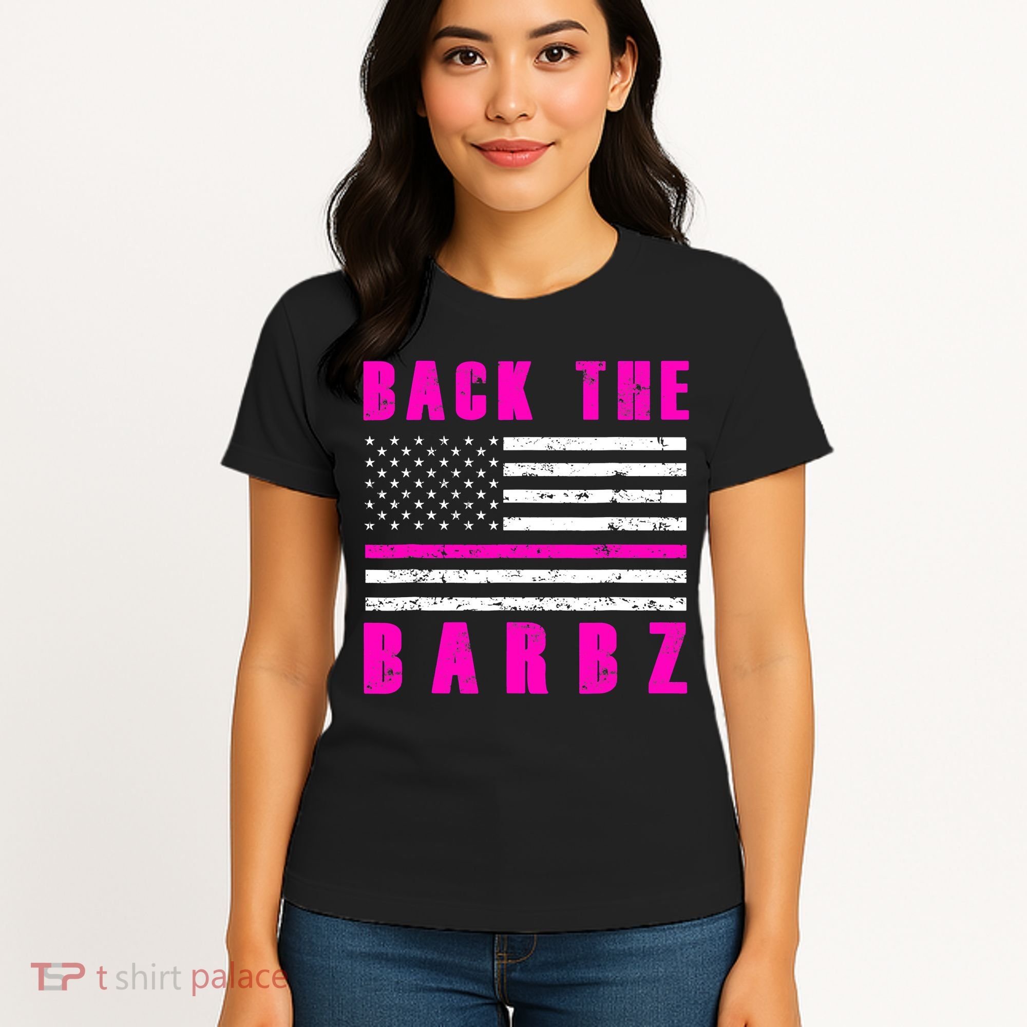4Th Of July Back The Barbz Flag Love Barbs Women's T-Shirt