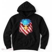 4th Of July Patriotic Eagle Usa American Flag Hoodie thumb 0