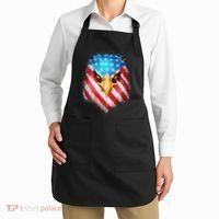 4th Of July Patriotic Eagle Usa American Flag Apron thumb 2