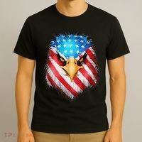 4th Of July Patriotic Eagle Usa American Flag T-Shirt thumb 3