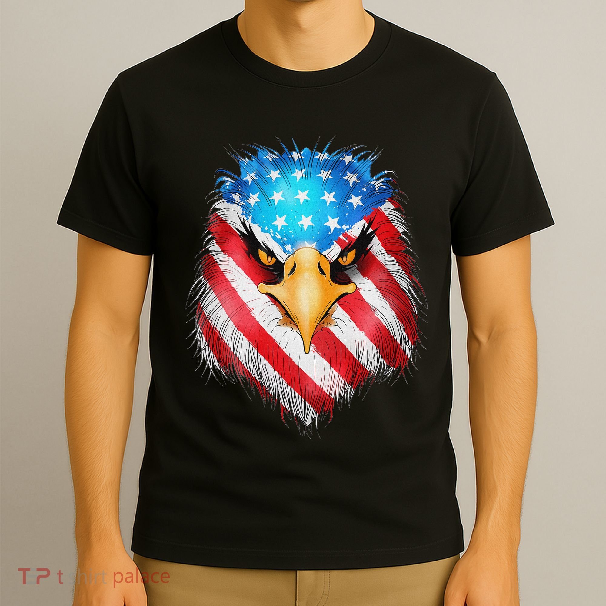 4th Of July Patriotic Eagle Usa American Flag T-Shirt