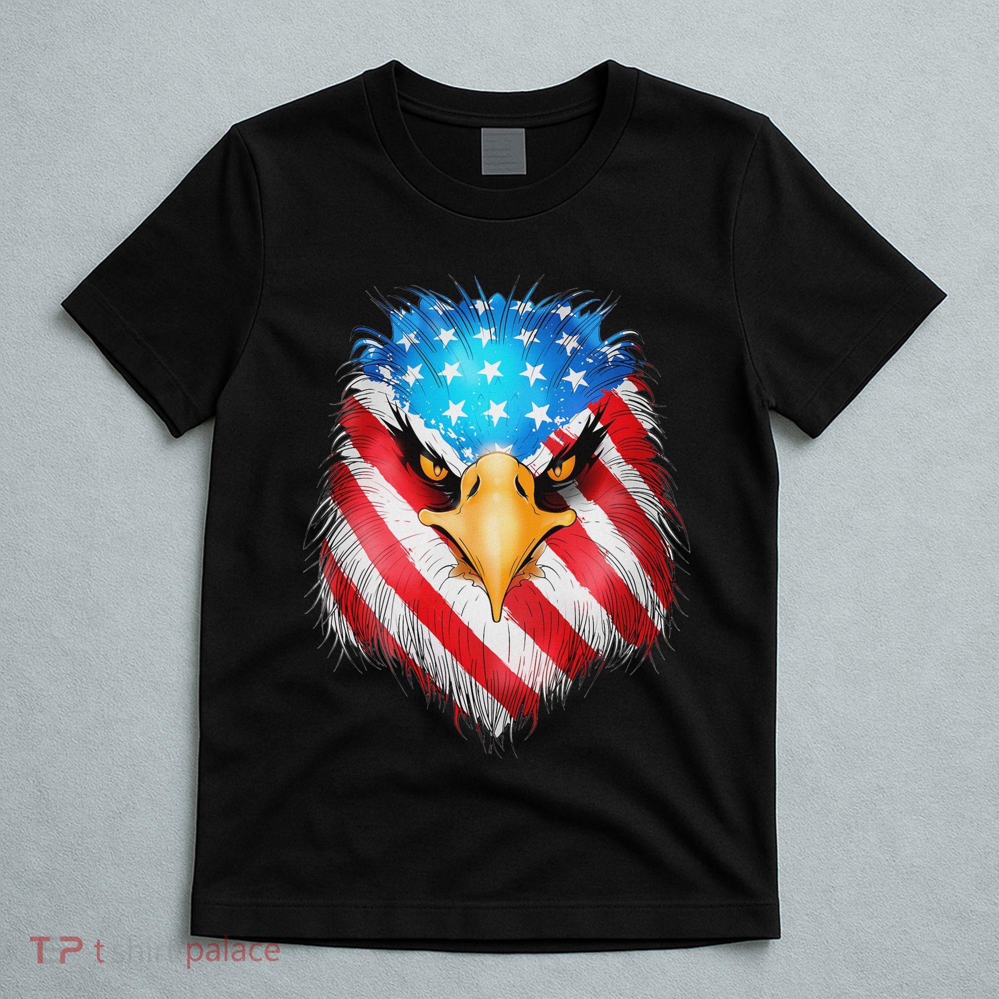 4th Of July Patriotic Eagle Usa American Flag T-Shirt
