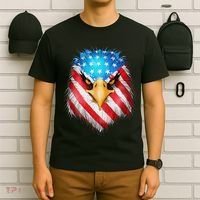 4th Of July Patriotic Eagle Usa American Flag T-Shirt thumb 6
