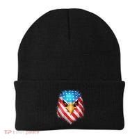 4th Of July Patriotic Eagle Usa American Flag Beanie thumb 0
