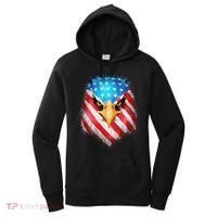 4th Of July Patriotic Eagle Usa American Flag Women's Hoodie thumb 0