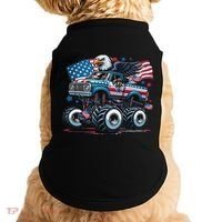 4th Of July S American Flag Usa Eagle Doggie Tank thumb 0