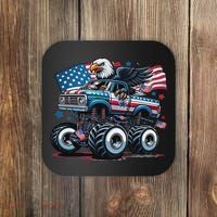 4th Of July S American Flag Usa Eagle Coaster thumb 0