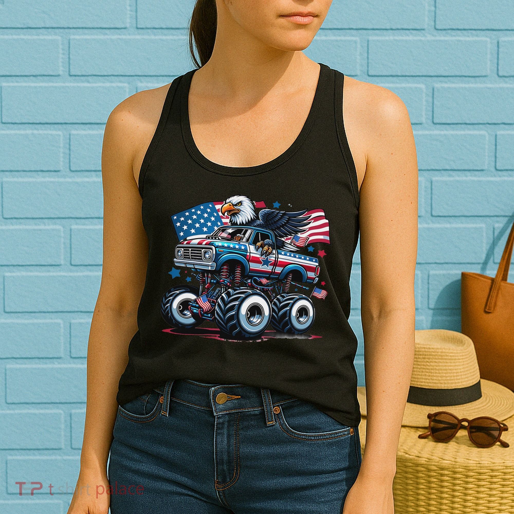 4th Of July S American Flag Usa Eagle Women's Tank Top