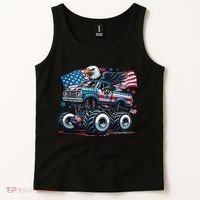 4th Of July S American Flag Usa Eagle Tank Top thumb 2