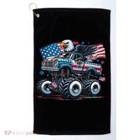4th Of July S American Flag Usa Eagle Golf Towel thumb 0