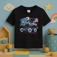 4th Of July S American Flag Usa Eagle Toddler T-Shirt thumb 3
